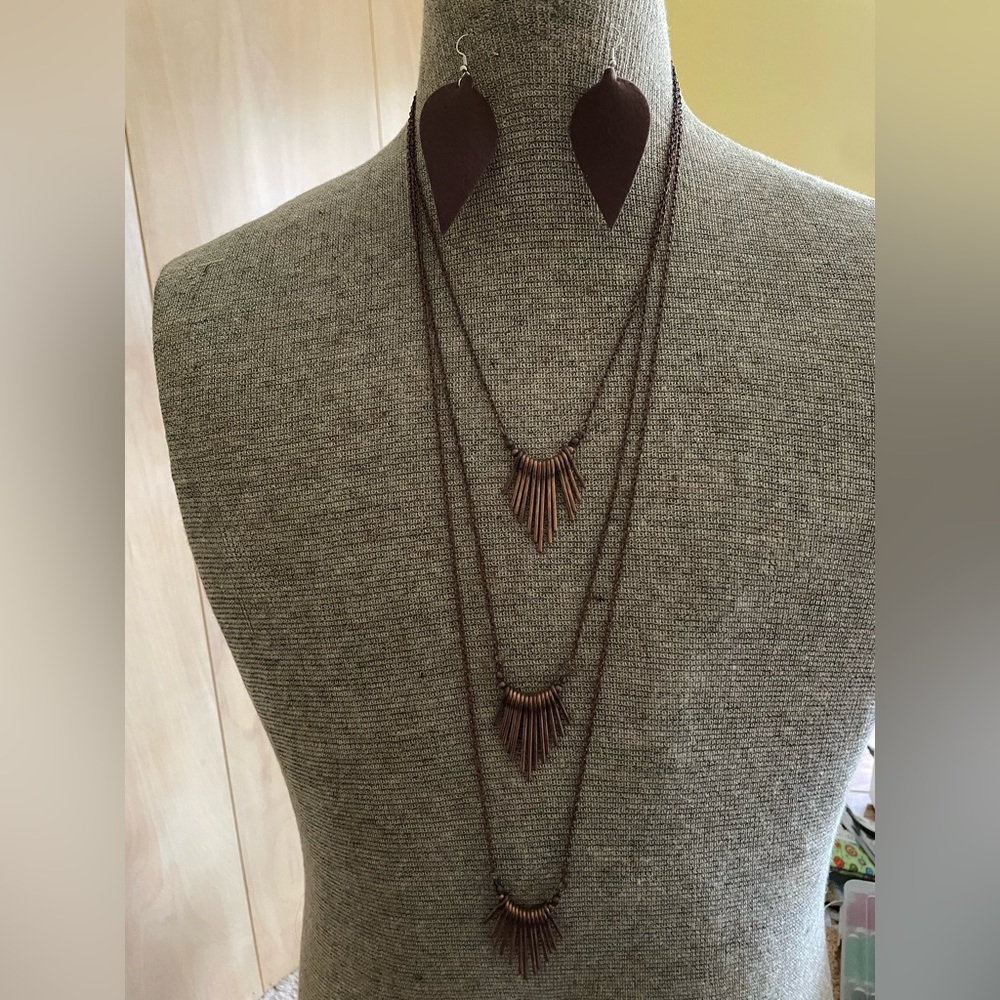 Boho Paparazzi Necklace and Earrings
